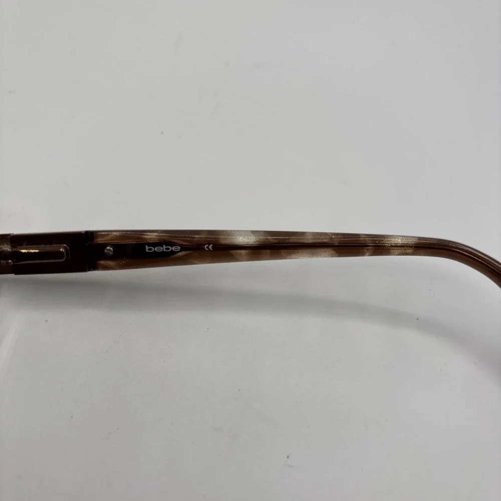 Bebe Eyeglasses Women Brown BB5140 Wise Topaz Semi-Rimless 53-17-135mm #C229